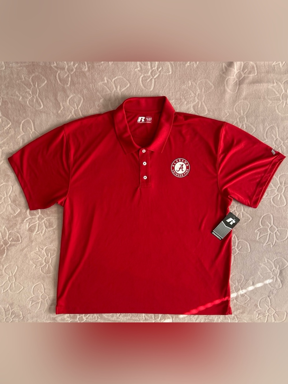 Red Alabama Crimson Tide Polo Dress Shirt